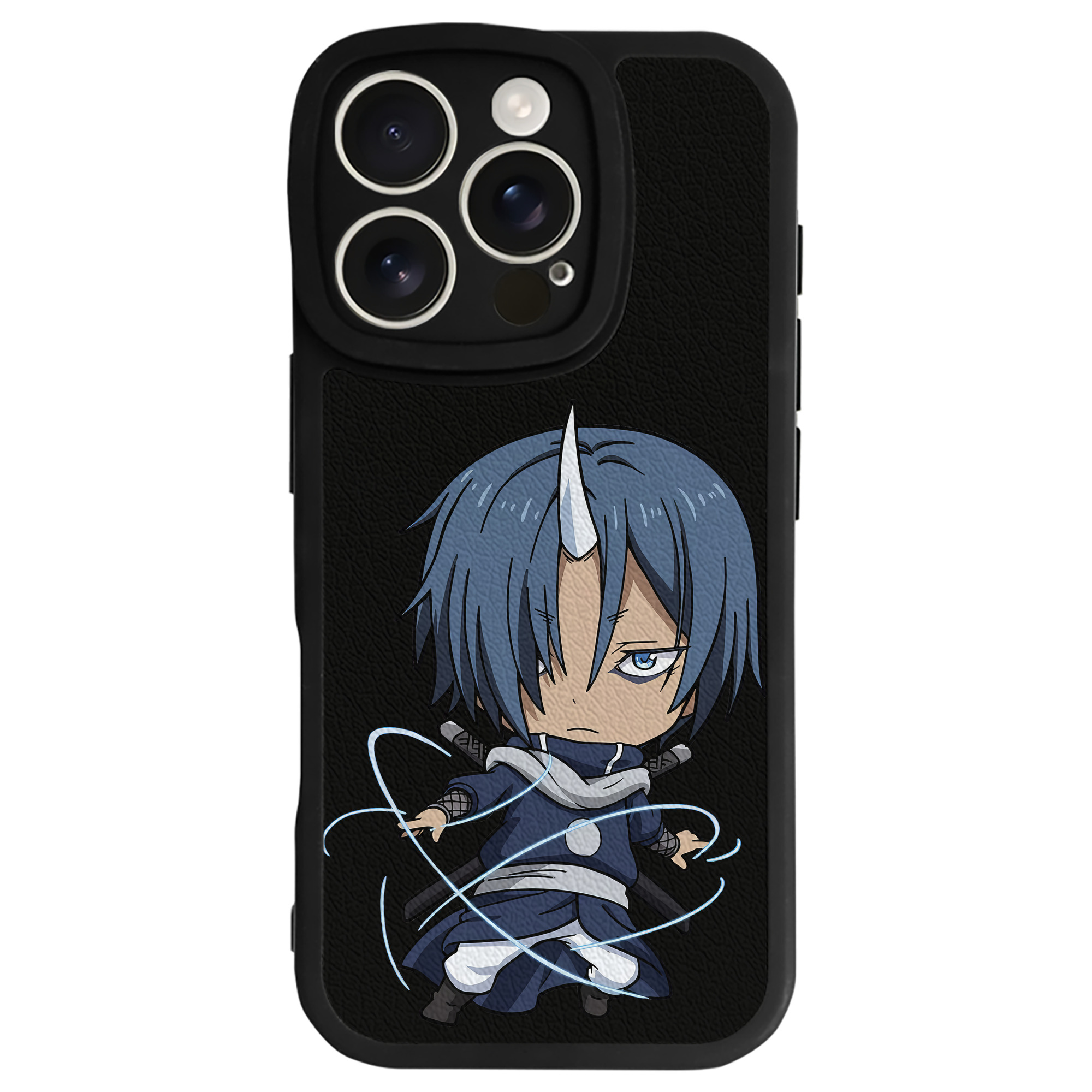 （画像用） 転スラ Regarding Reincarnated to Slime 【iPhone 16シリーズ対応】シリコンスマホケース（レザー調） 材質：シリコン